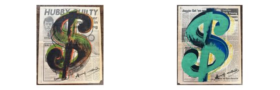 Dollar Sign newspaper image: Description of the Documents