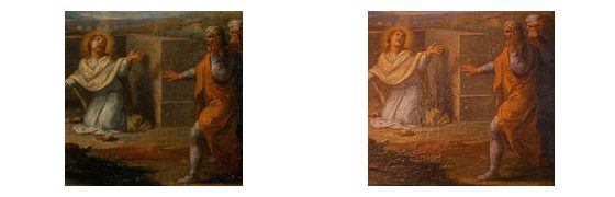 The oil on canvas, "The Stoning of St Stephen": Post-Restoration Appearance