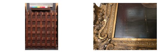 Portrait attributed to Jan Anthonisz. van Ravesteyn: Frame and back side