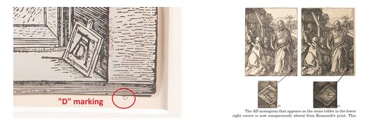 The Annunciation: Technical Authenticity tells observed on A1