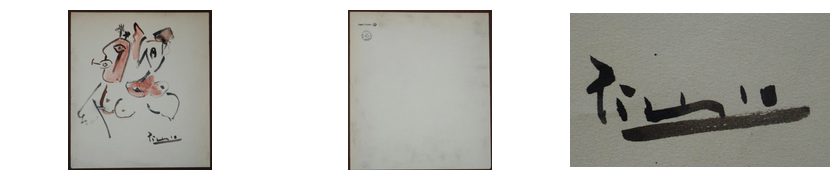 Picasso drawing study: Description of the Documents