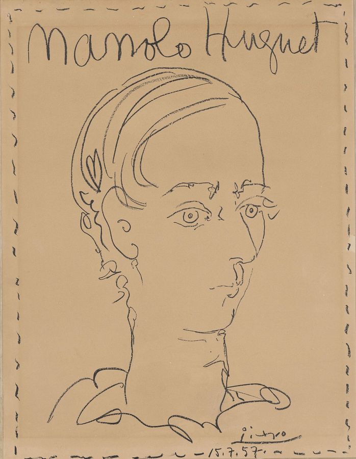 Picasso inscription study: Drawing Structure and Comparative Style