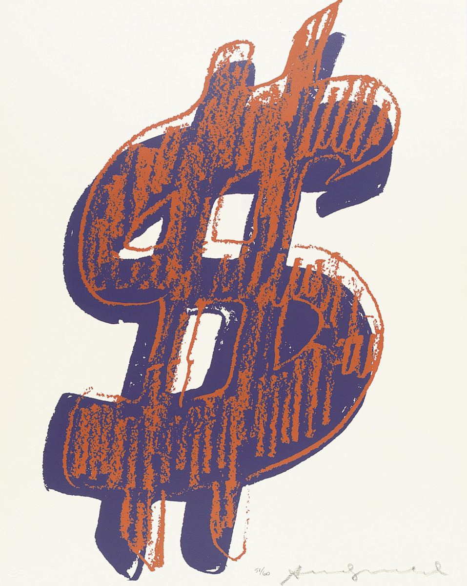 Andy Warhol Dollar Sign newspaper image authentication evidence image 4