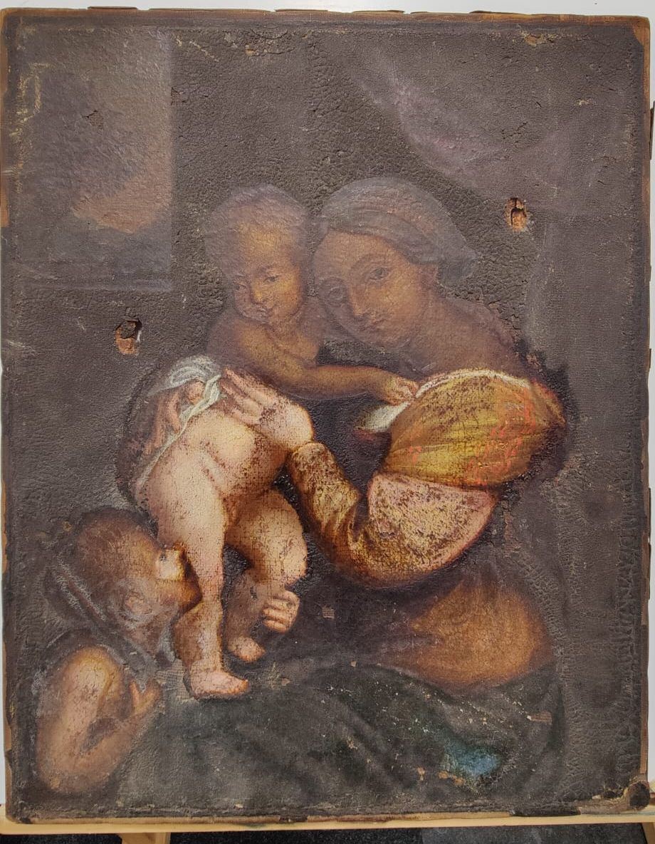Historic & Old Master Cases Virgin and Child with the Infant Saint John the Baptist authentication evidence image 4