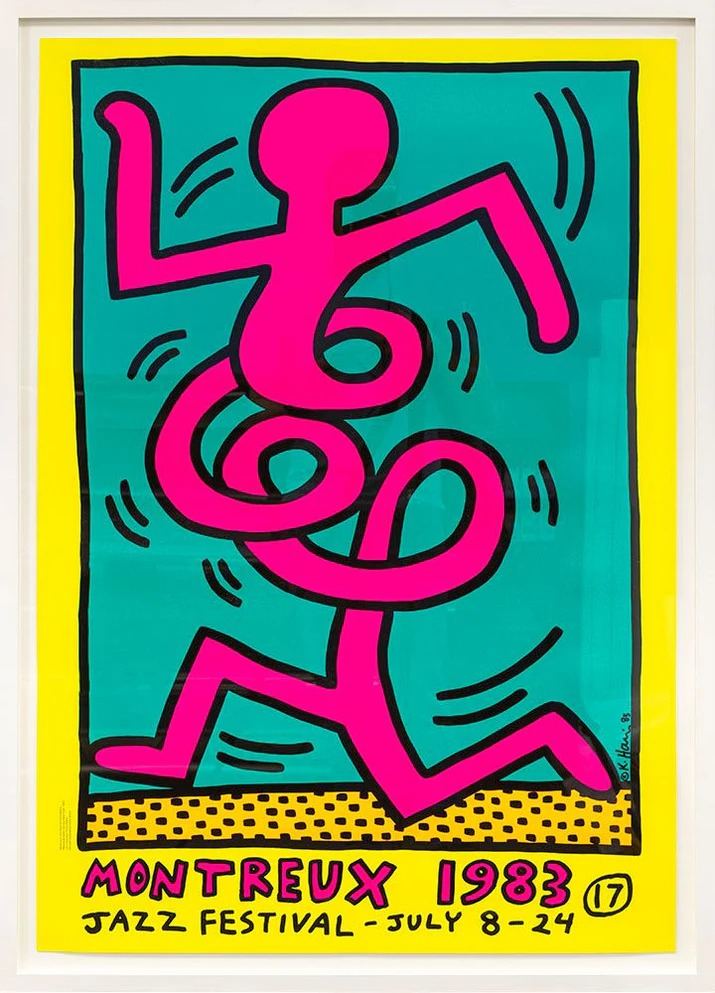 Keith Haring Montreux Jazz Festival poster authentication evidence image 3