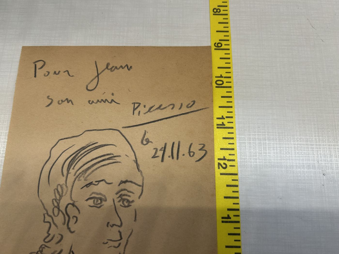 Pablo Picasso Picasso inscription study authentication evidence image 4