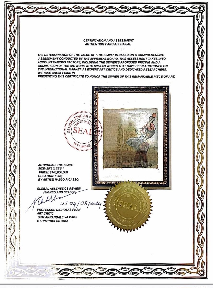 Pablo Picasso The Slave authentication evidence image 4