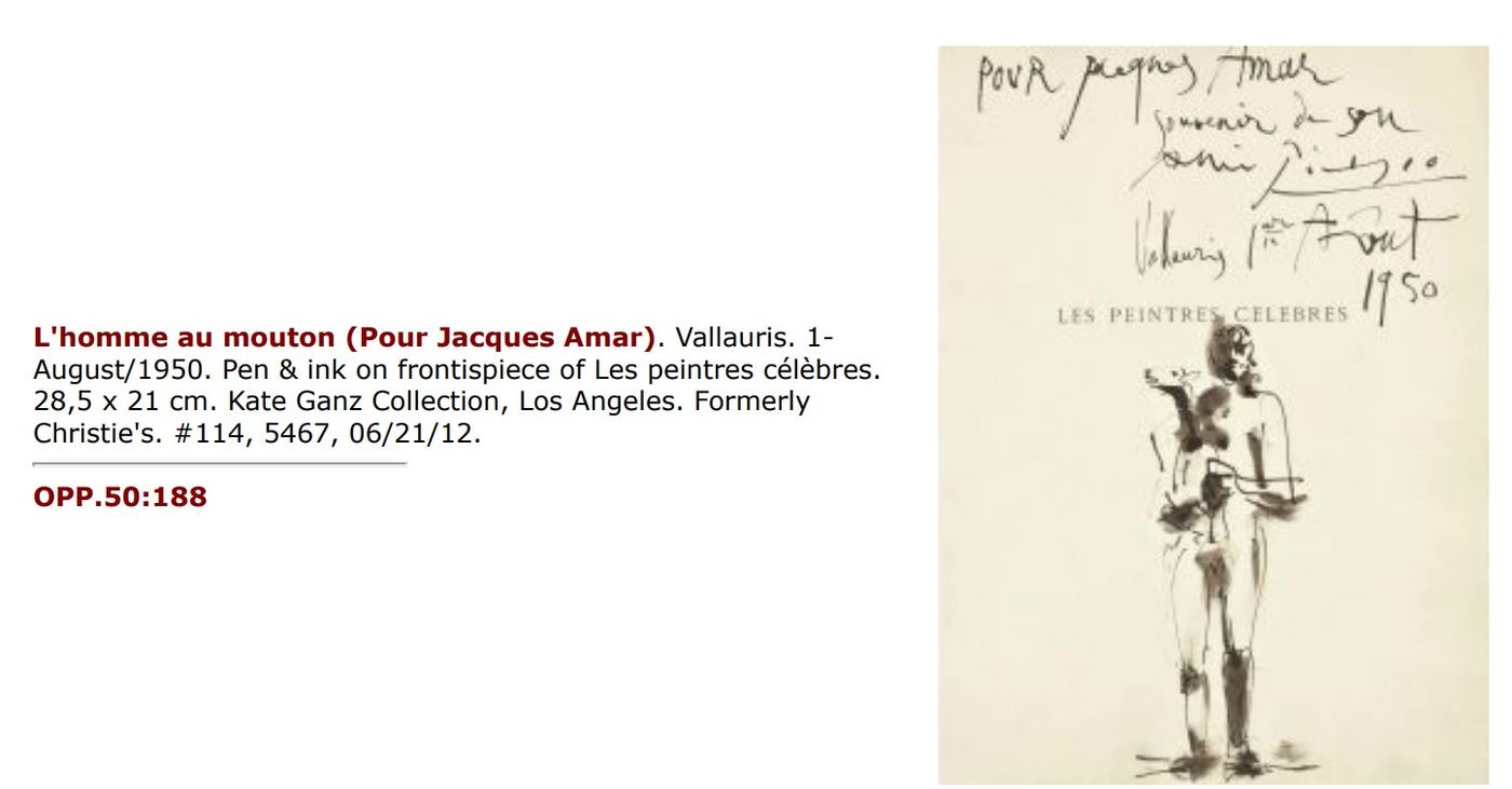 Pablo Picasso Couleurs des Maîtres -- Picasso authentication evidence image 4