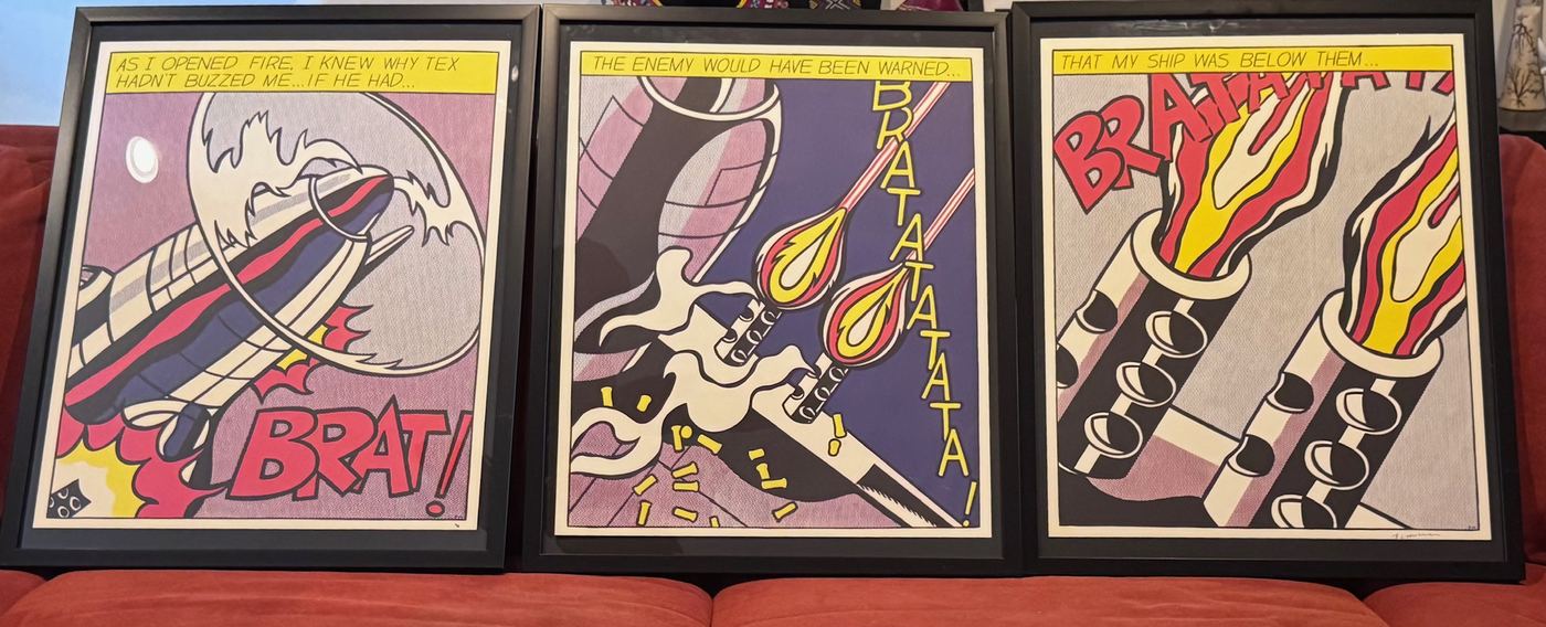 Roy Framed triptych authentication evidence image 1