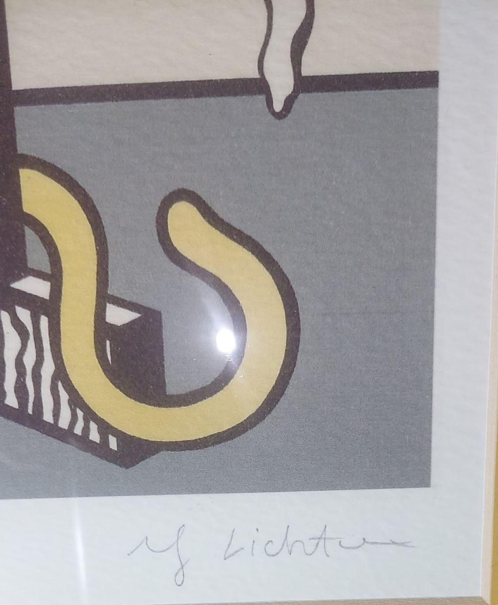 Roy Lichtenstein Roy Lichtenstein signature study authentication evidence image 7