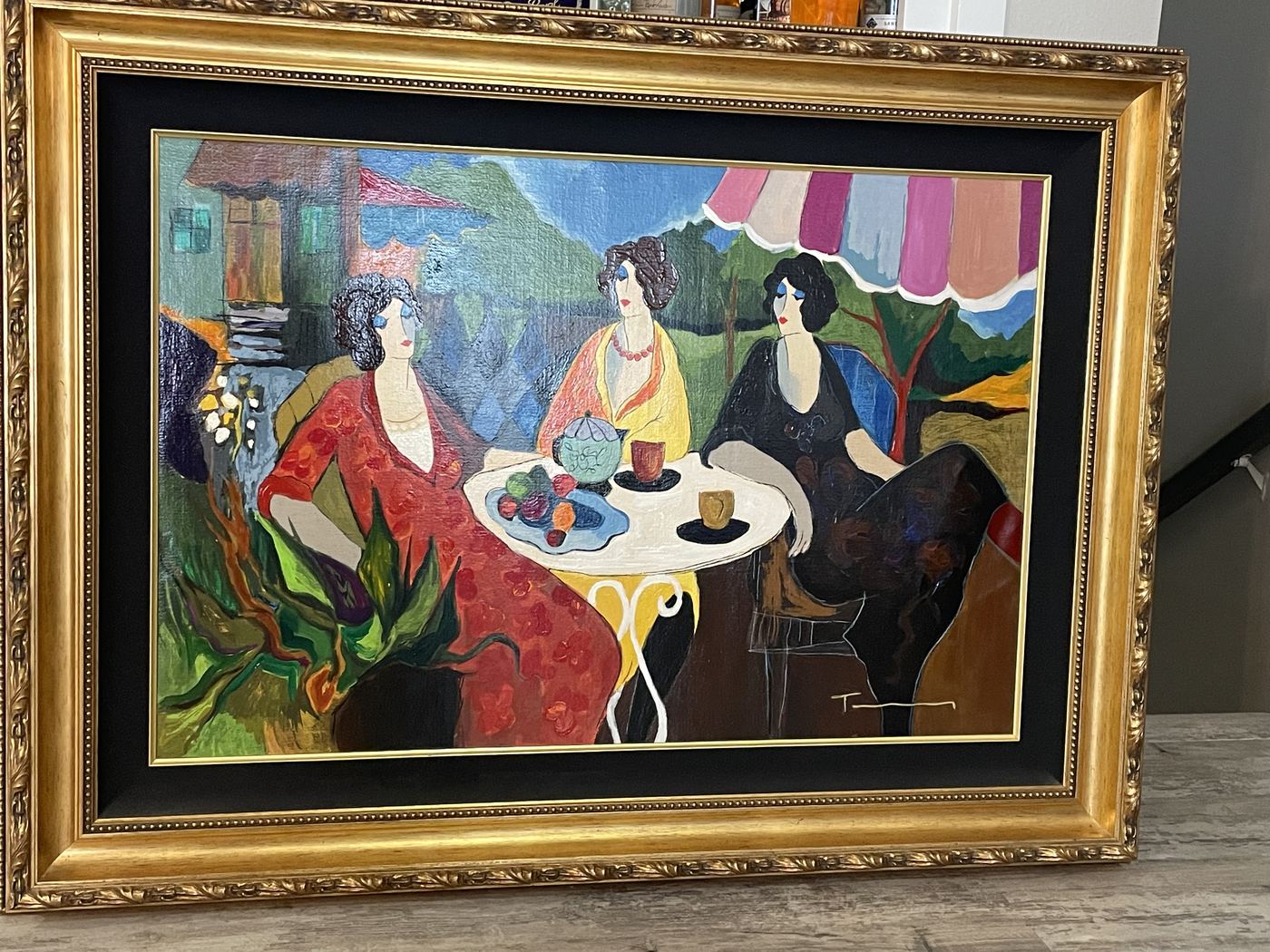 Itzchak Tarkay Spring Afternoon authentication evidence image 1