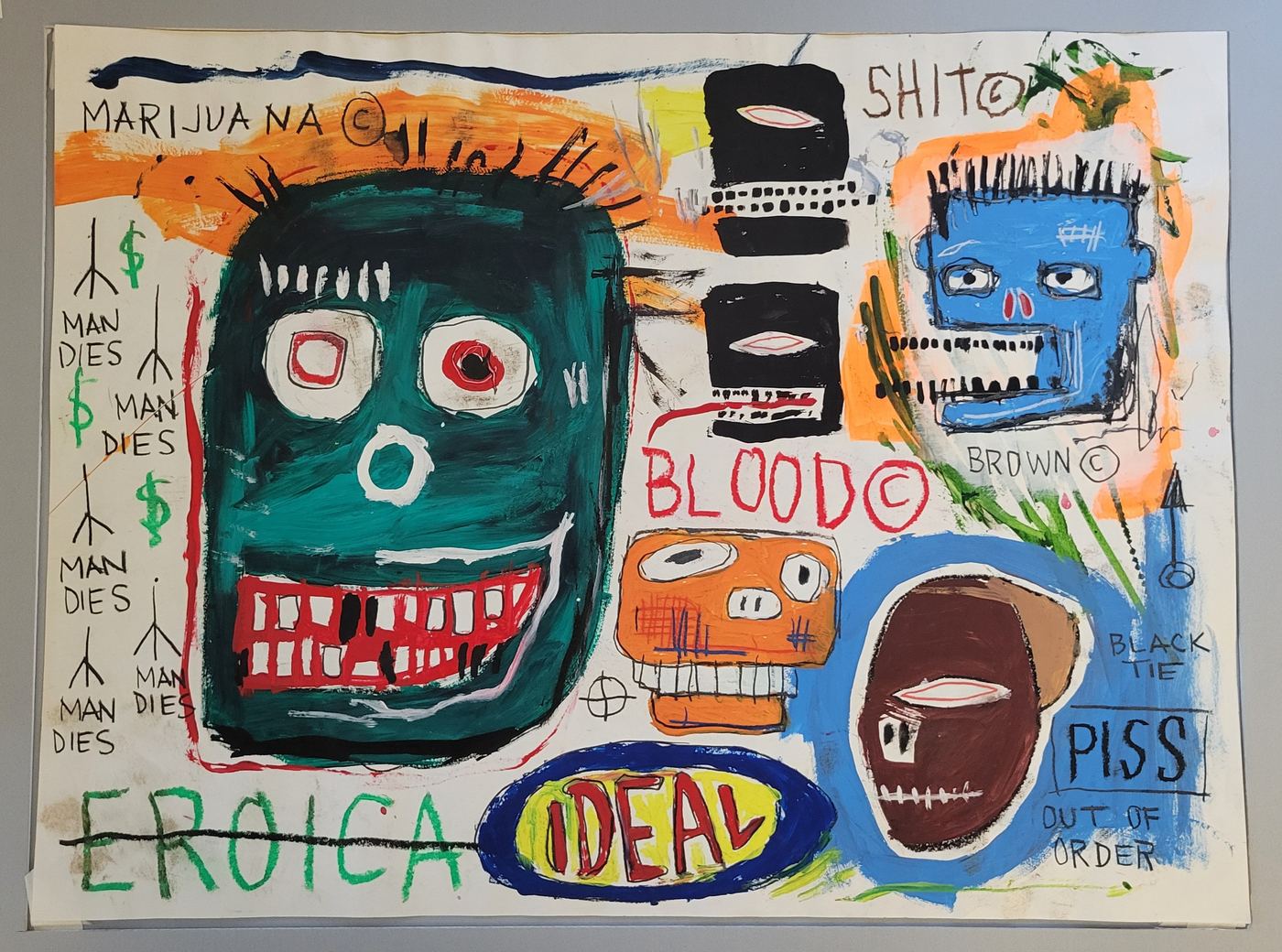 Jean-Michel Basquiat Eroica Basquiat study authentication evidence image 1