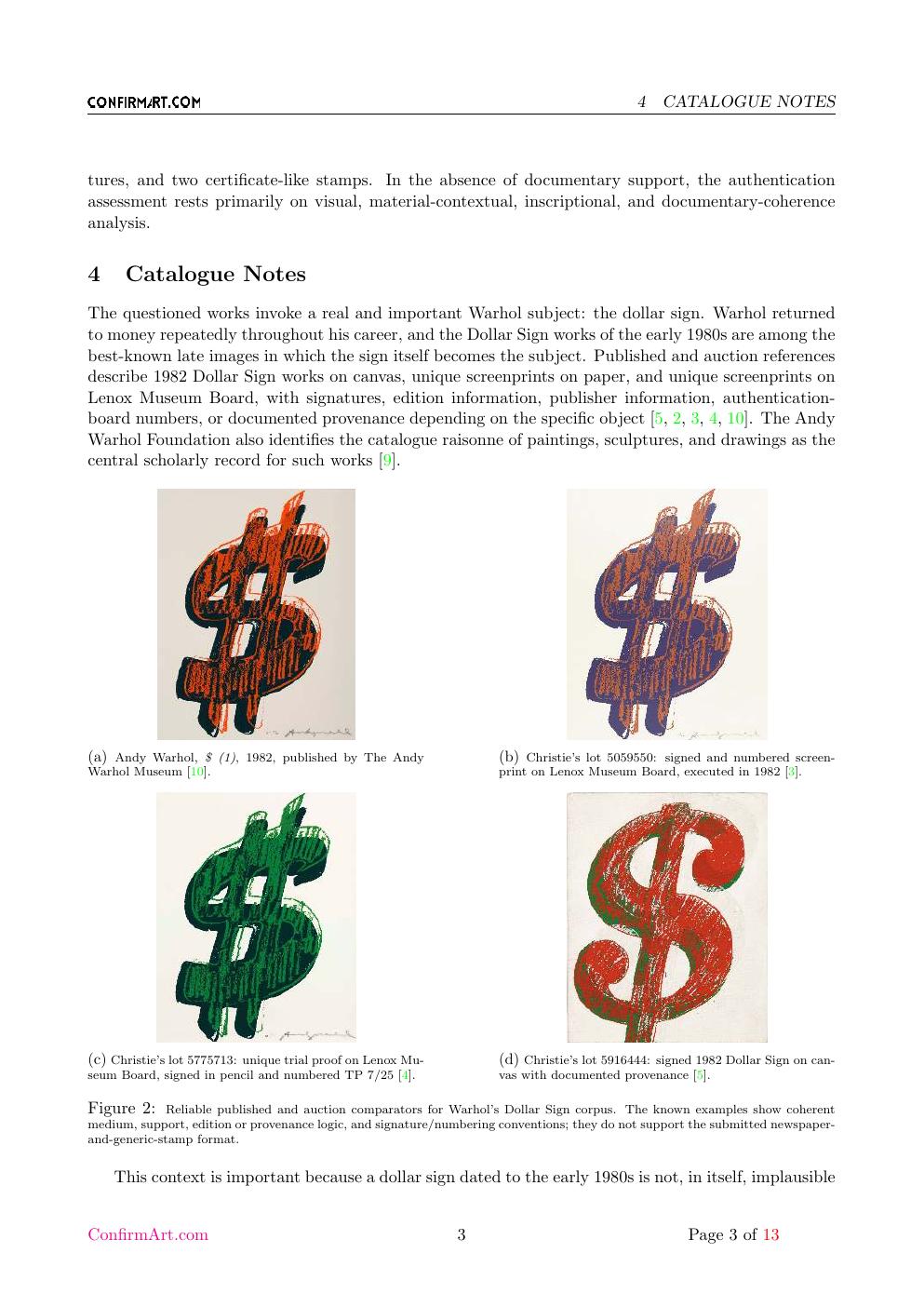 Dollar Sign newspaper image report sample page 3