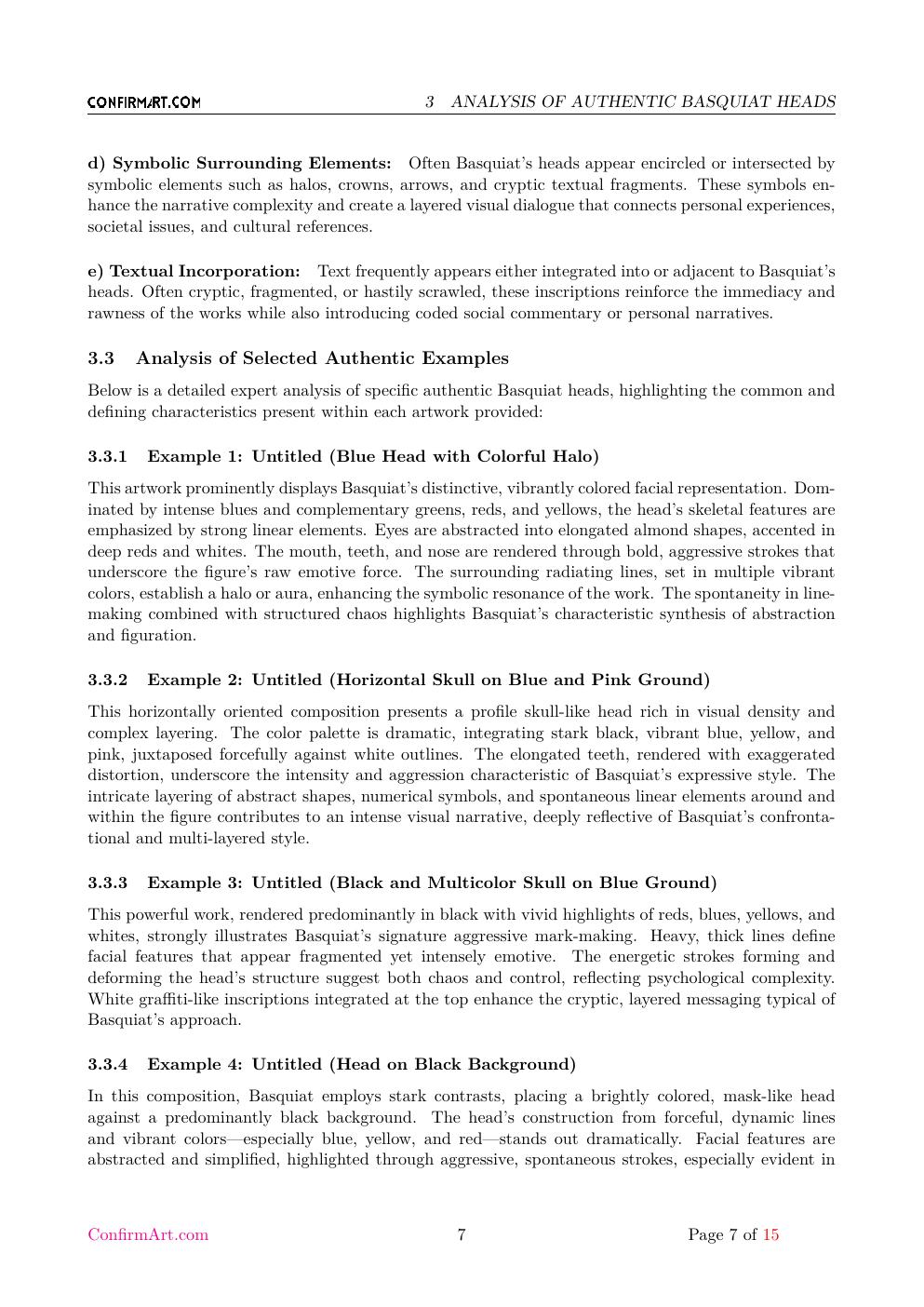 Untitled Basquiat study report sample page 7
