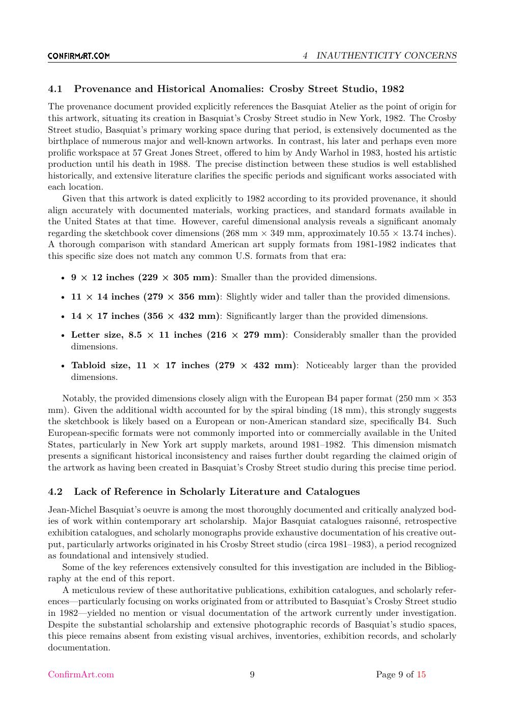 Untitled Basquiat study report sample page 9