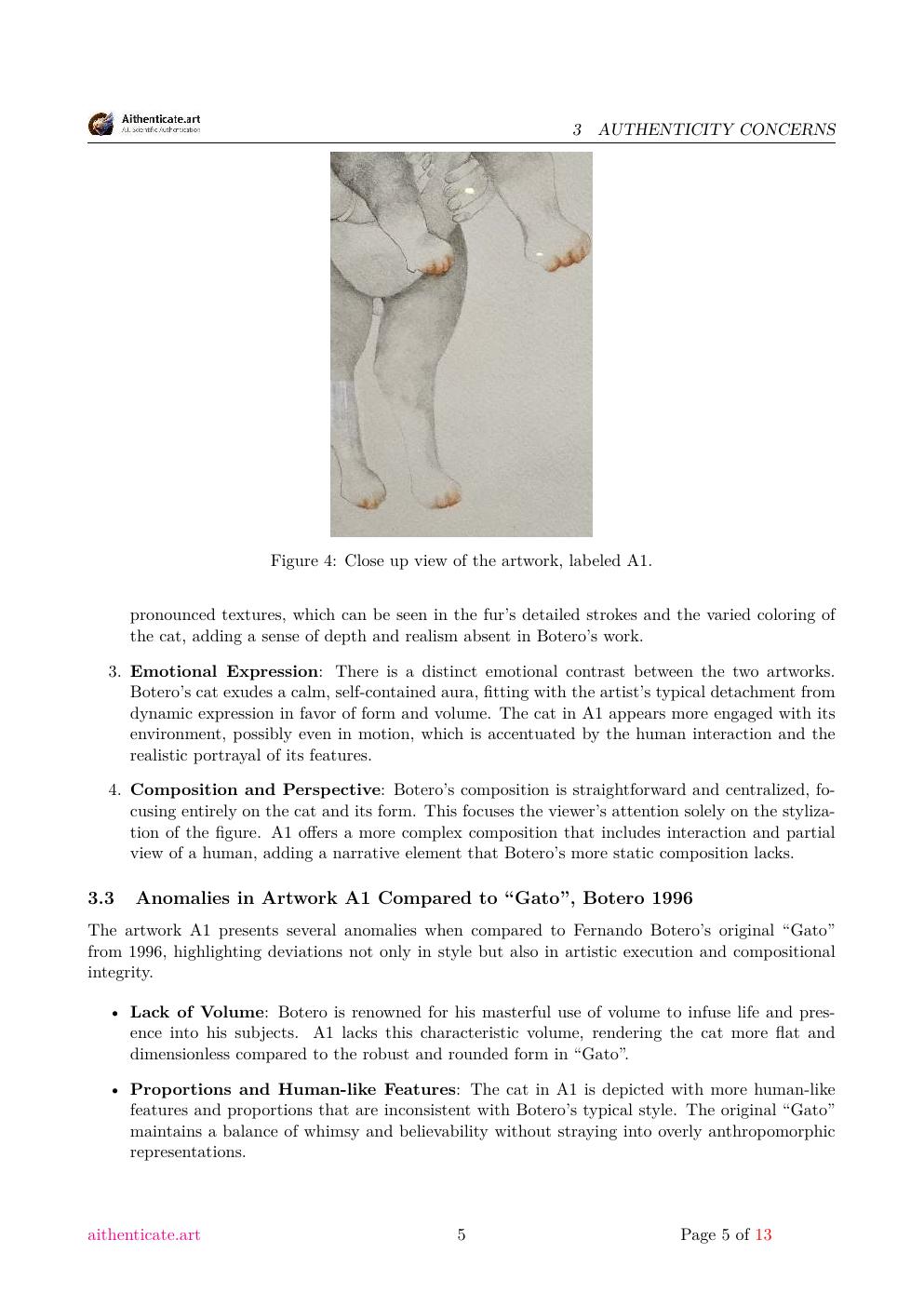 Gato report sample page 5