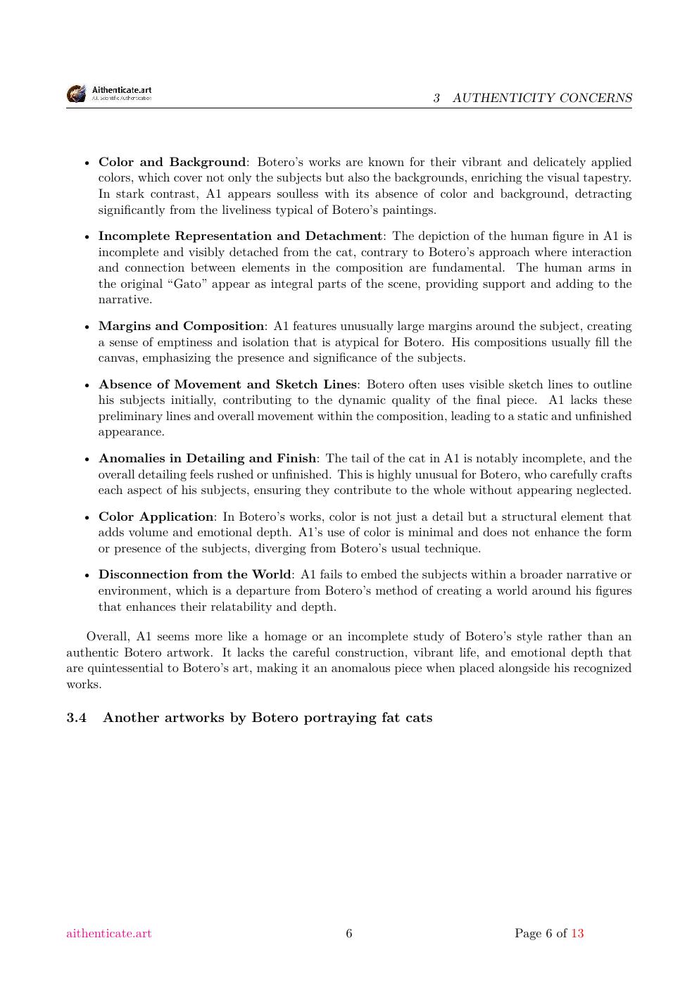 Gato report sample page 6