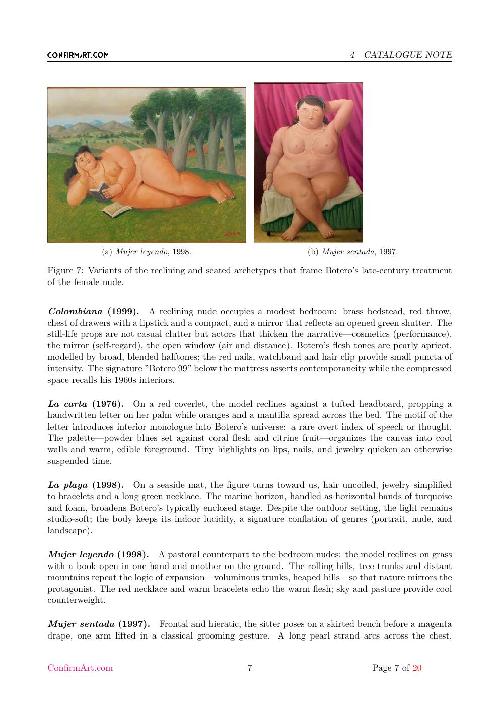 Mujer Desnuda report sample page 7