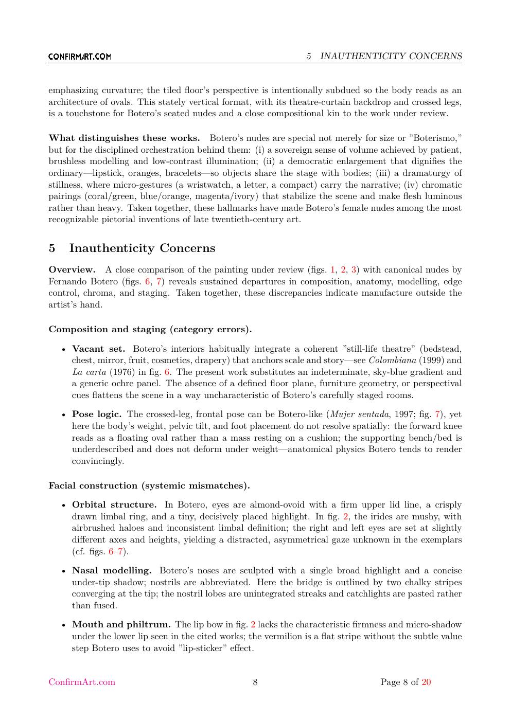 Mujer Desnuda report sample page 8
