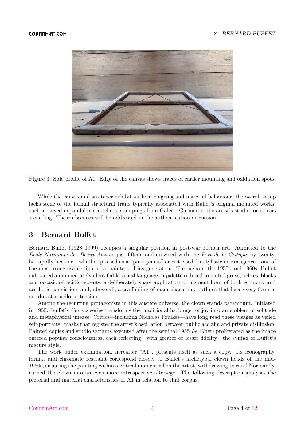 Le Clown report sample page 4