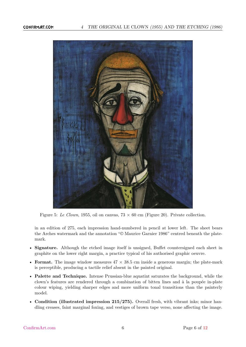 Le Clown report sample page 6