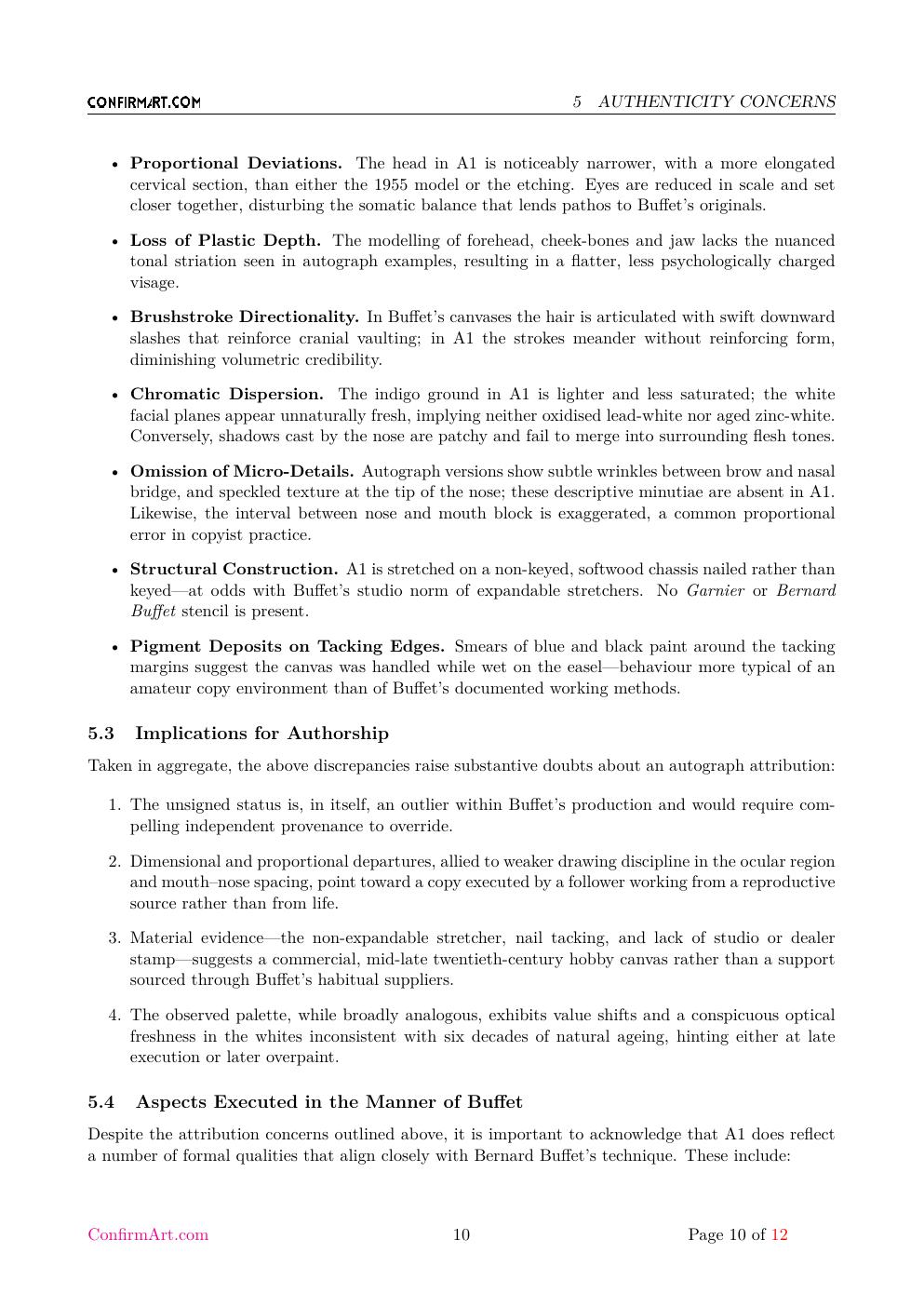 Le Clown report sample page 10