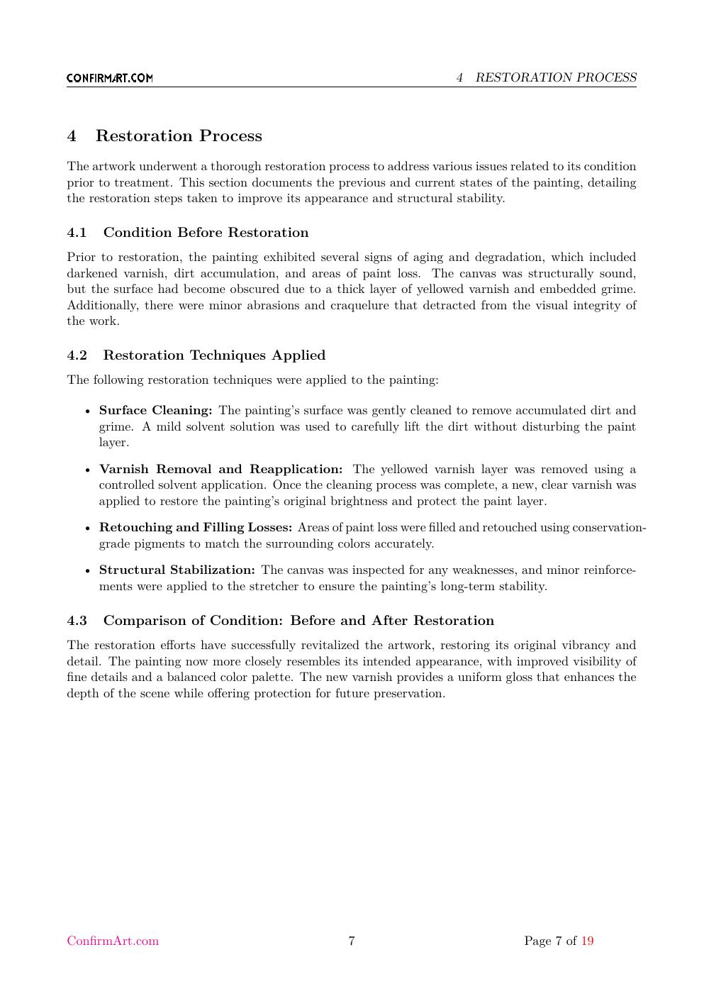 After Brueghel animal scene report sample page 7
