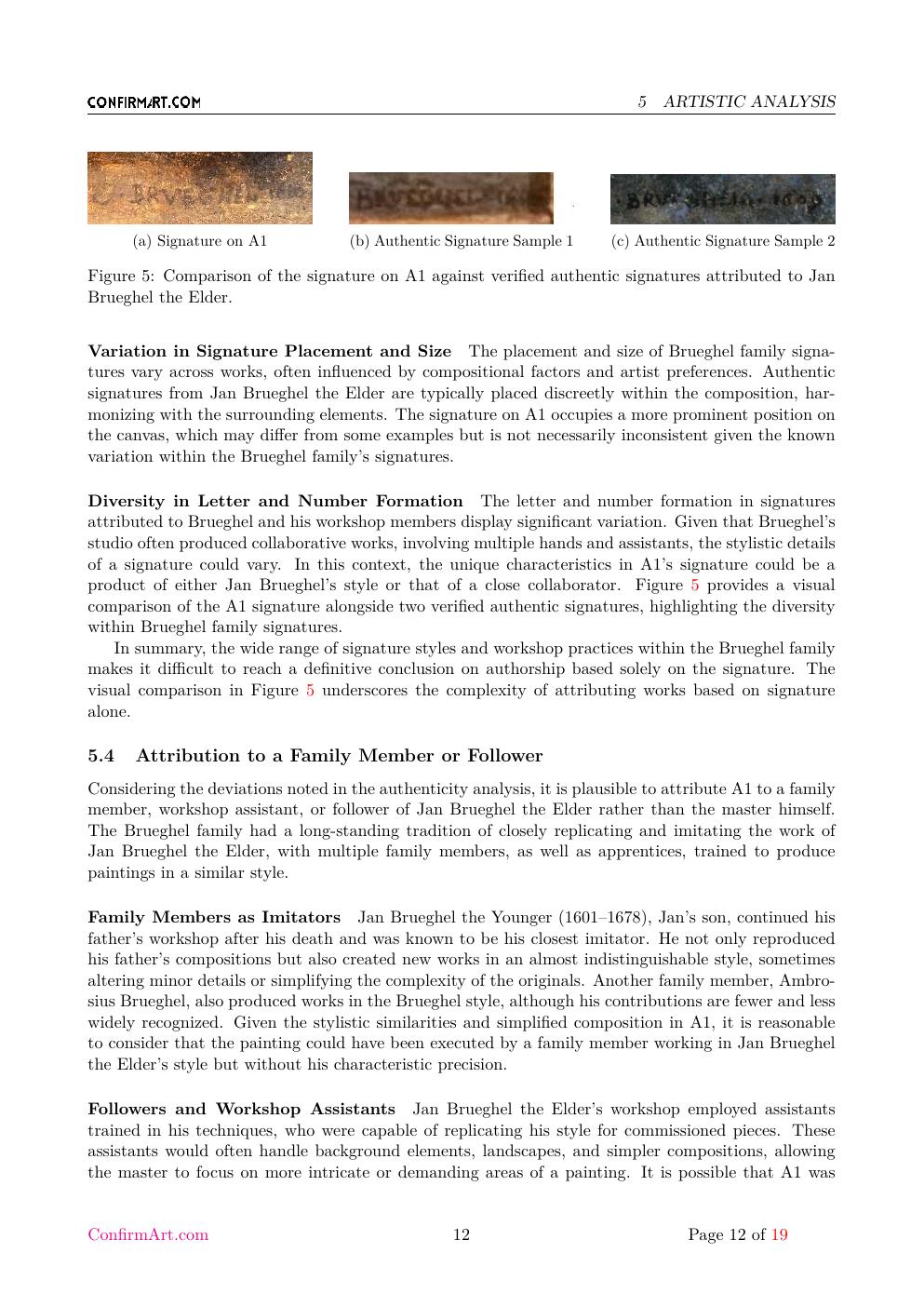 After Brueghel animal scene report sample page 12