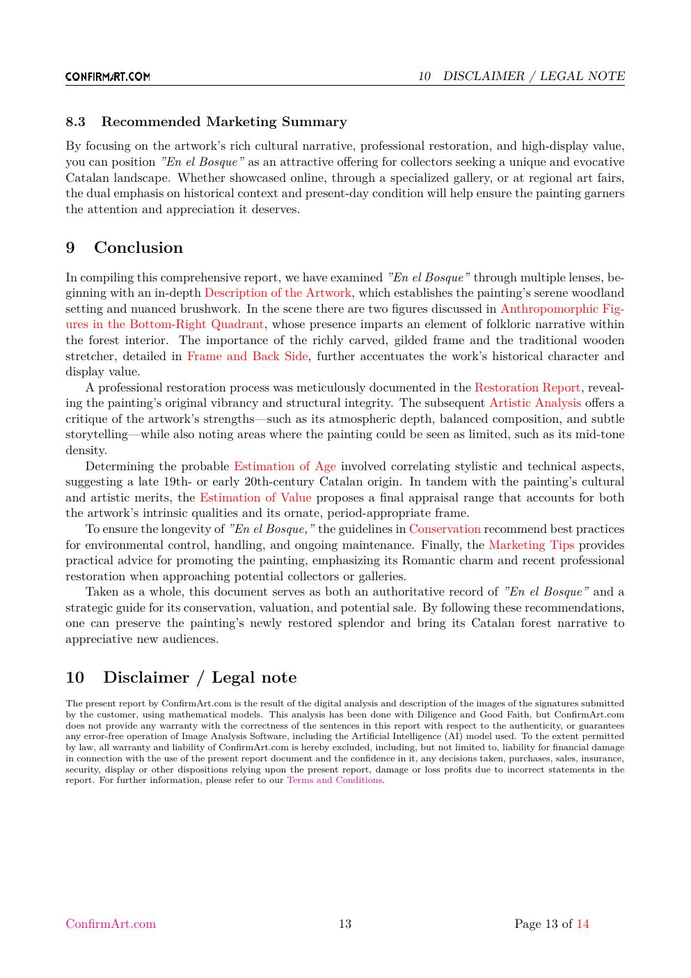 En el Bosque report sample page 13