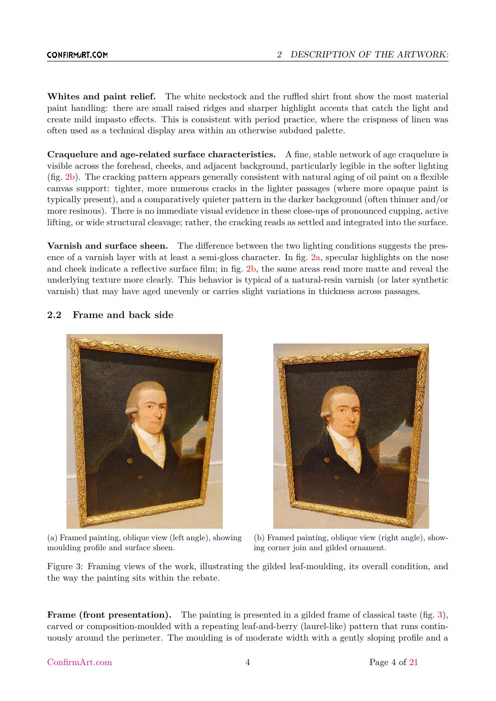 Portrait of an English Gentleman report sample page 4