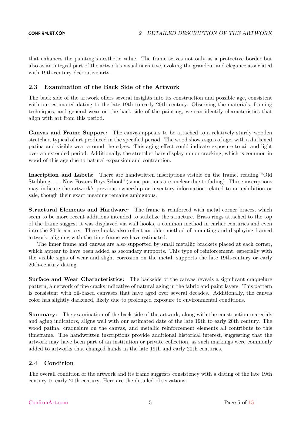 Grove Hill report sample page 5