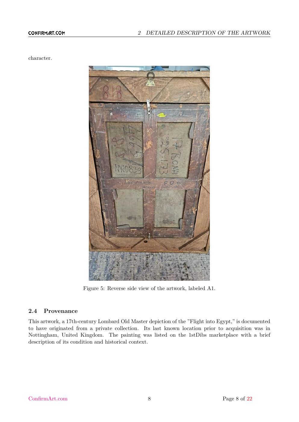 Flight to Egypt report sample page 8