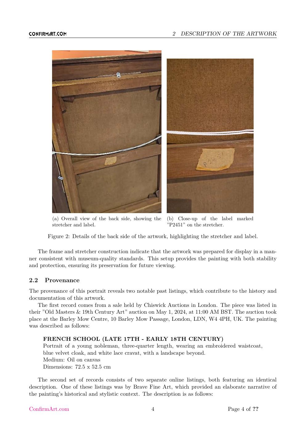 Portrait of a French Nobleman report sample page 4