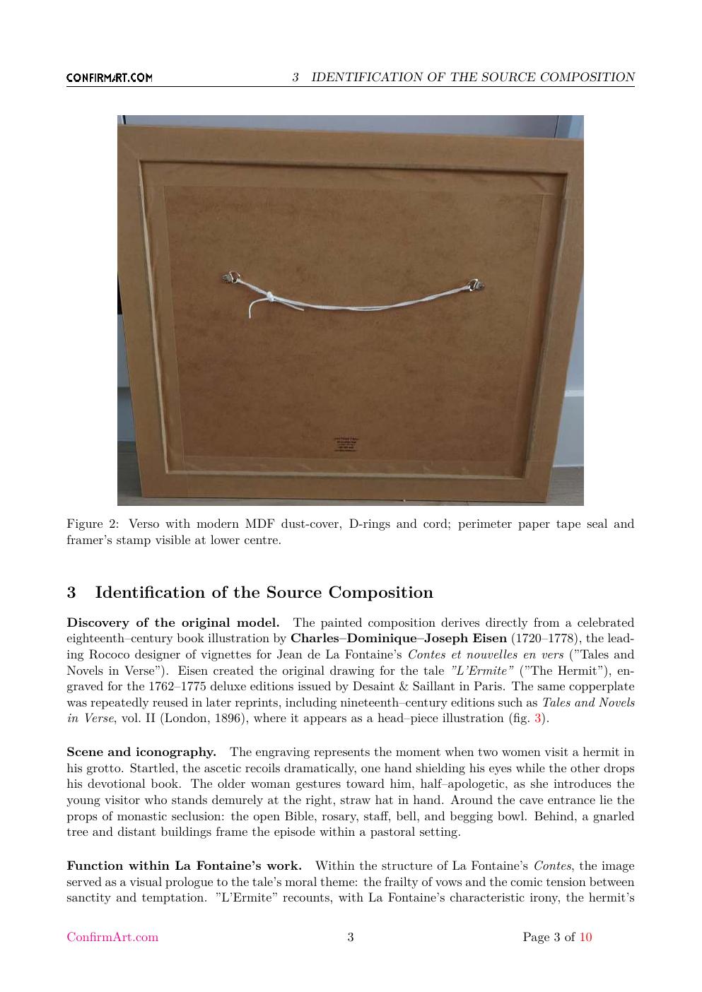The Hermit report sample page 3