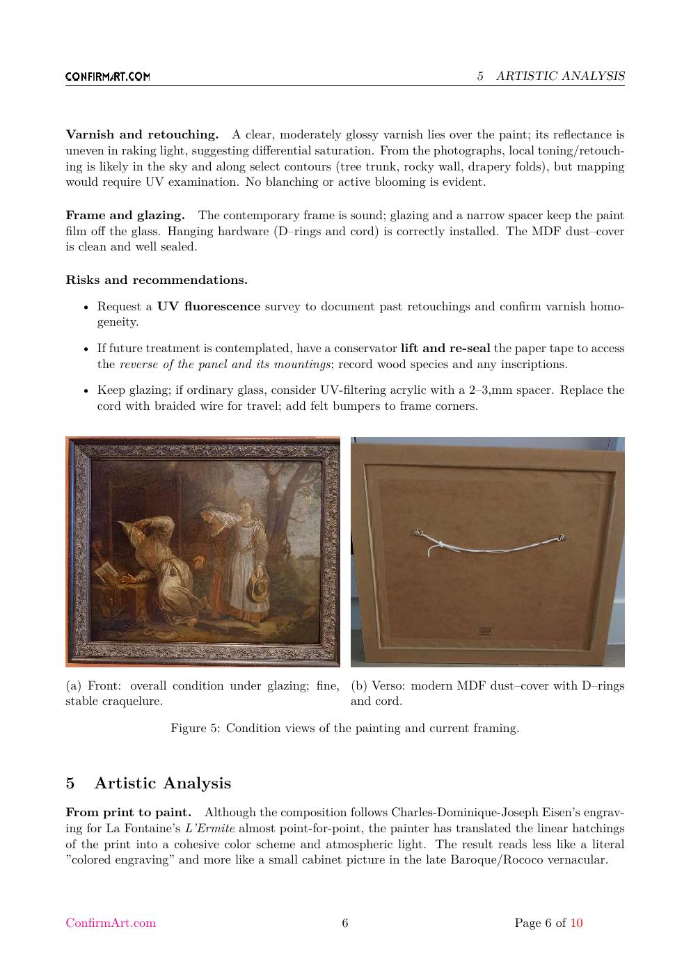 The Hermit report sample page 6