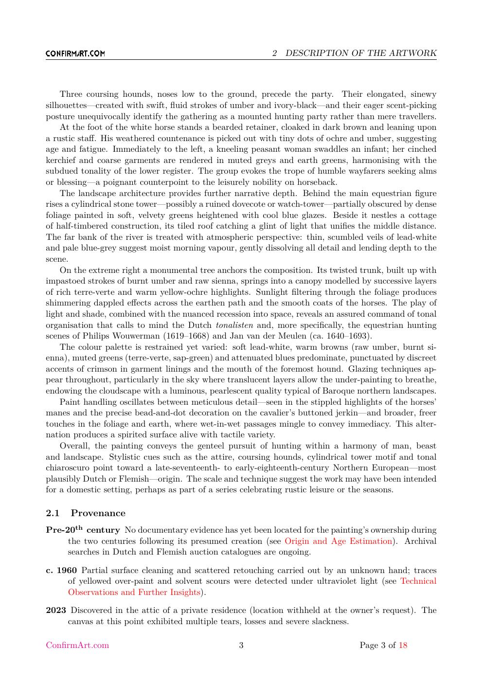 Hunting Party report sample page 3