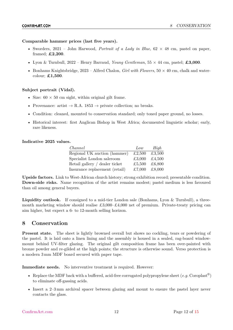 Portrait of Bishop Owen Emeric Vidal report sample page 12