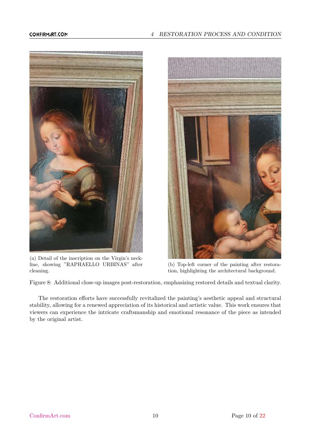 The Holy Family report sample page 10