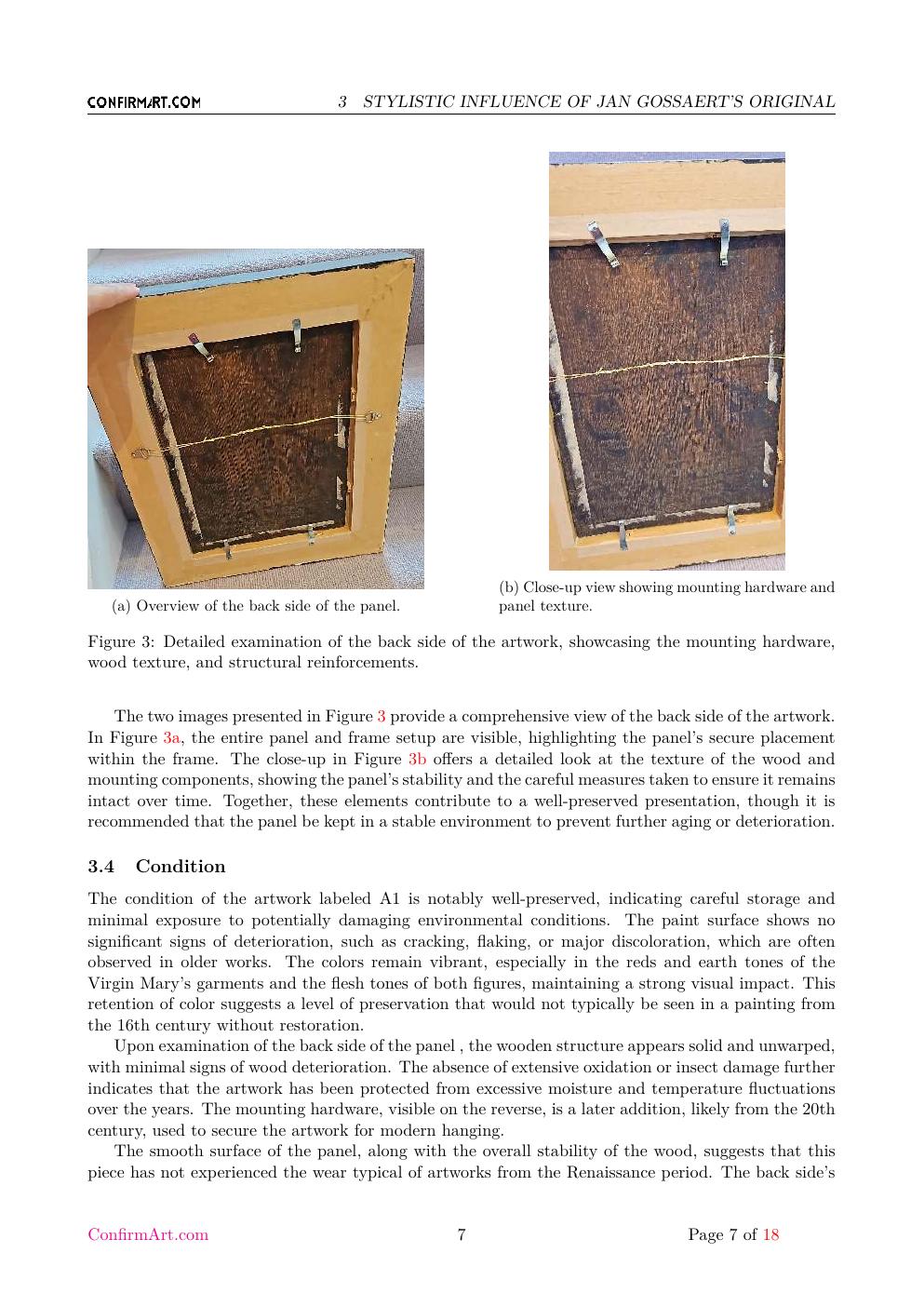 Madonna and Child report sample page 7