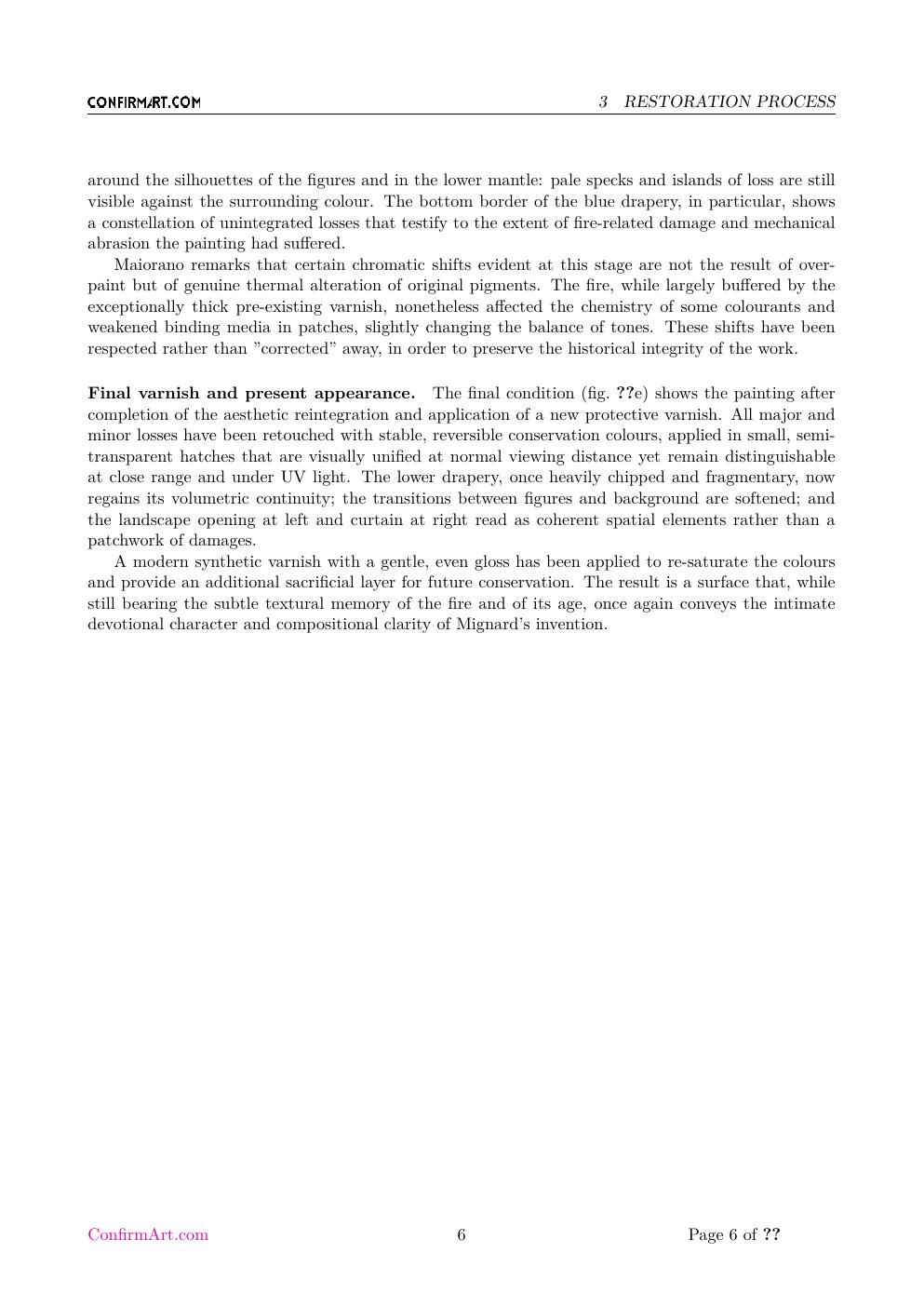 Virgin and Child with the Infant Saint John the Baptist report sample page 6