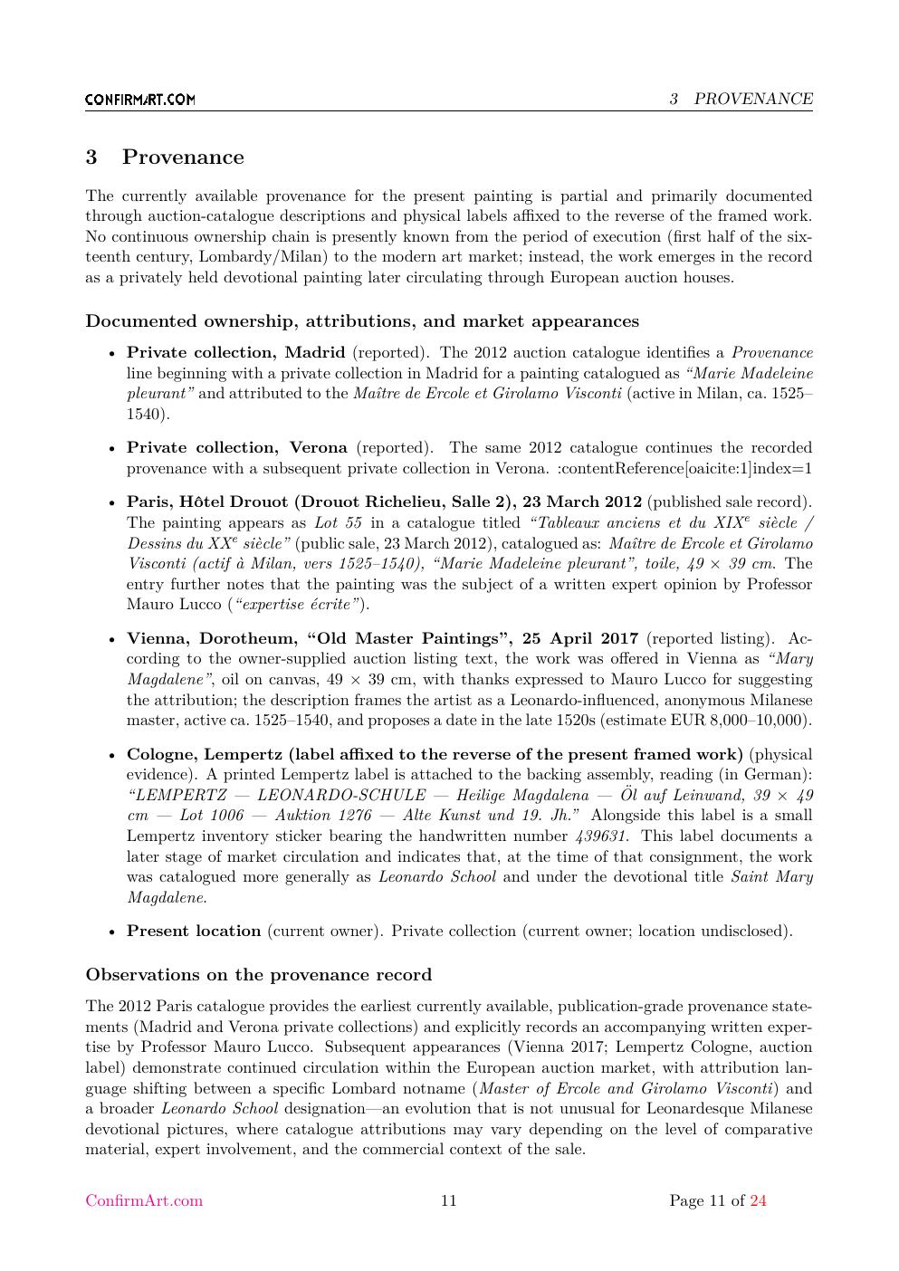 Mary Magdalene report sample page 11