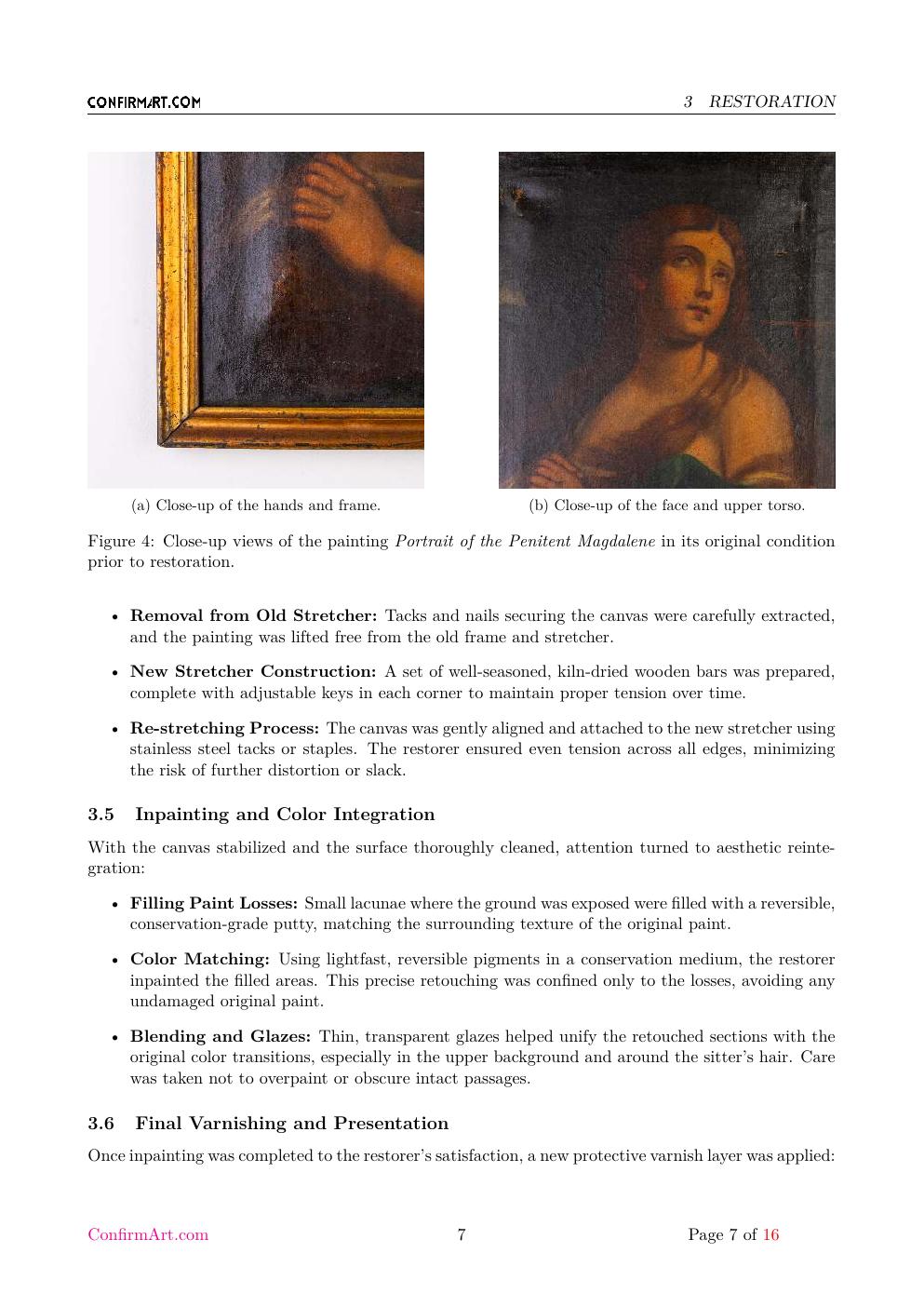 Penitent Mary Magdalene report sample page 7