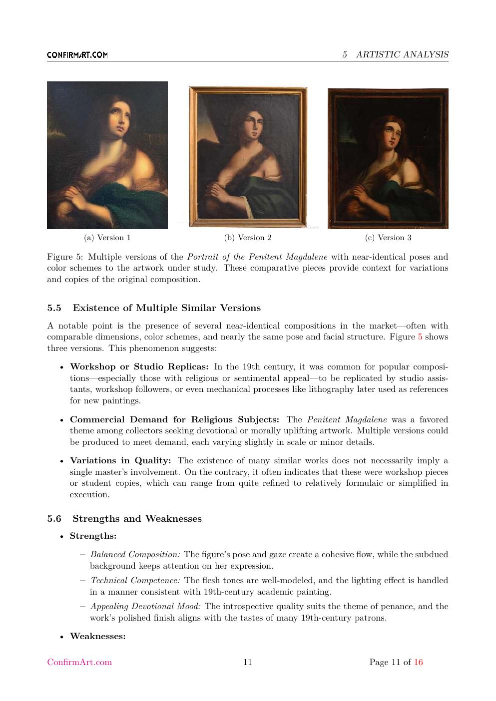 Penitent Mary Magdalene report sample page 11