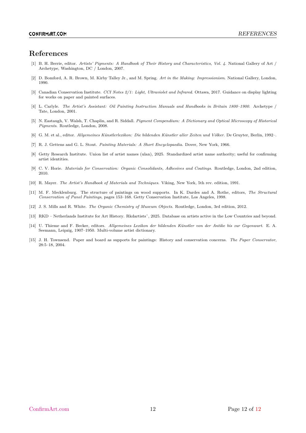 Paul Harnisch, Geese by a Farm Pond report sample page 12