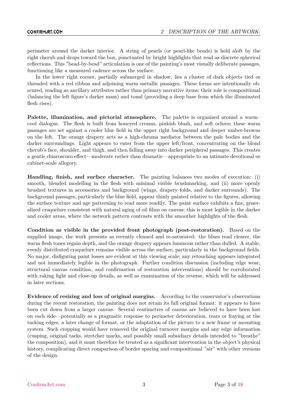 Putti Angels report sample page 3