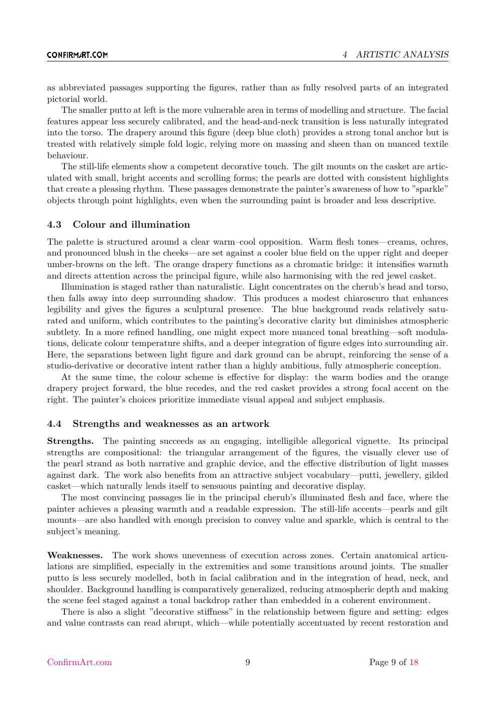 Putti Angels report sample page 9