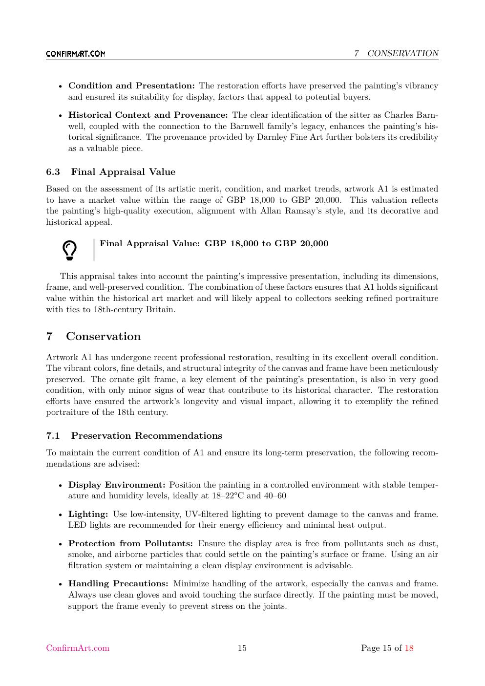 Portrait of Charles Barnwell report sample page 15
