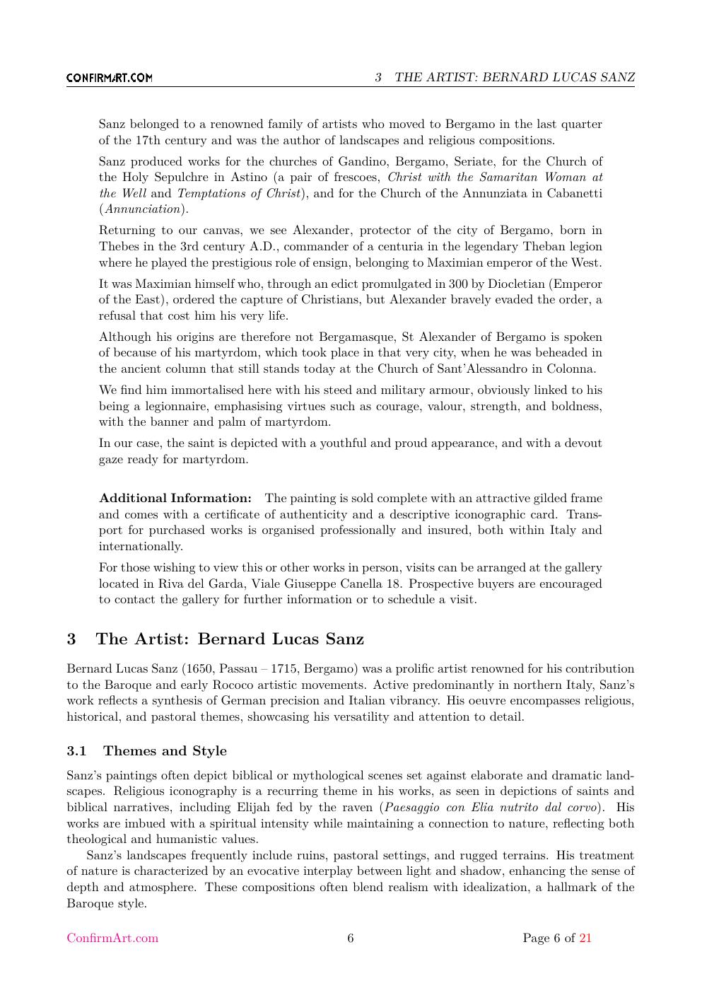 St Alexander report sample page 6
