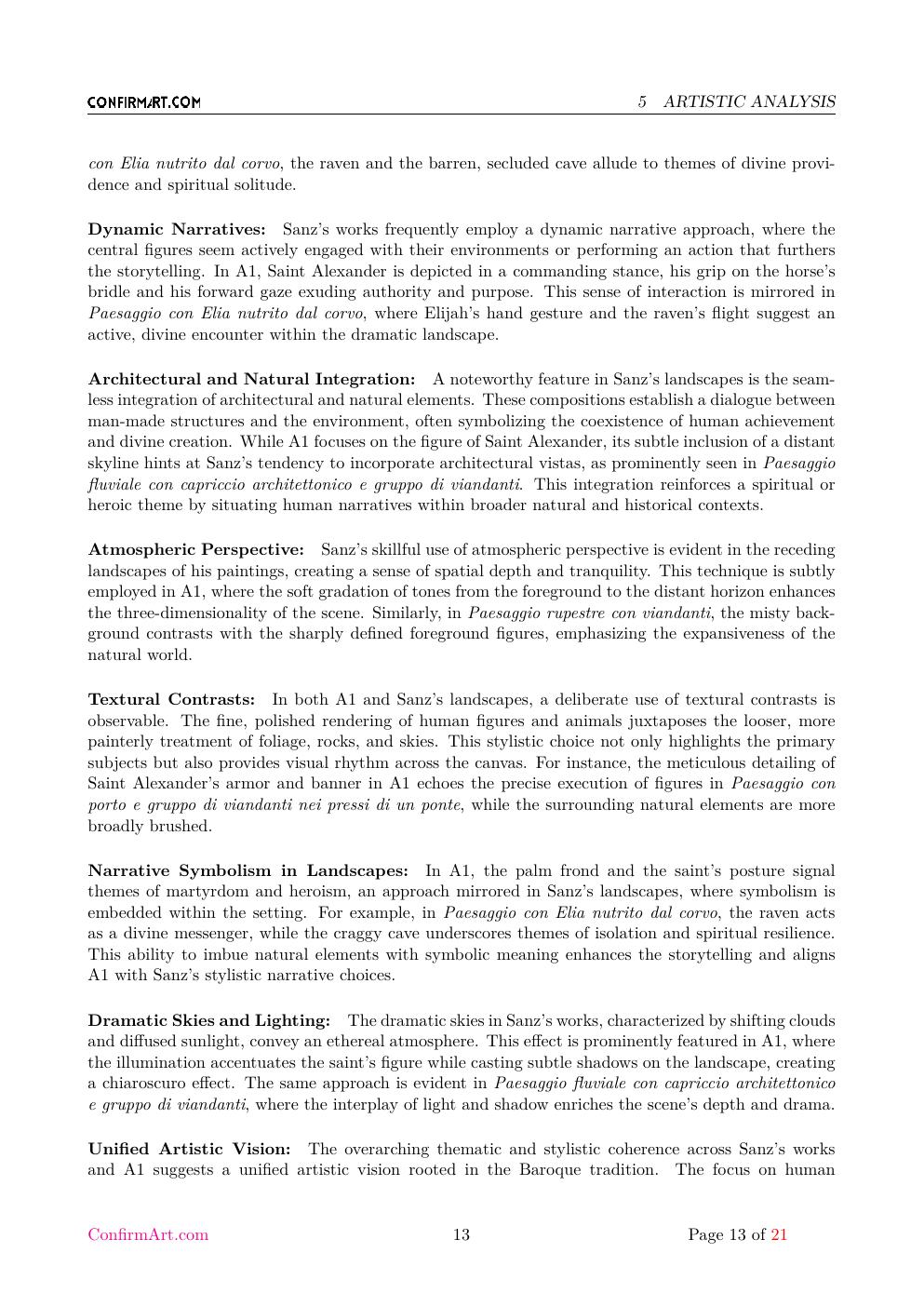 St Alexander report sample page 13