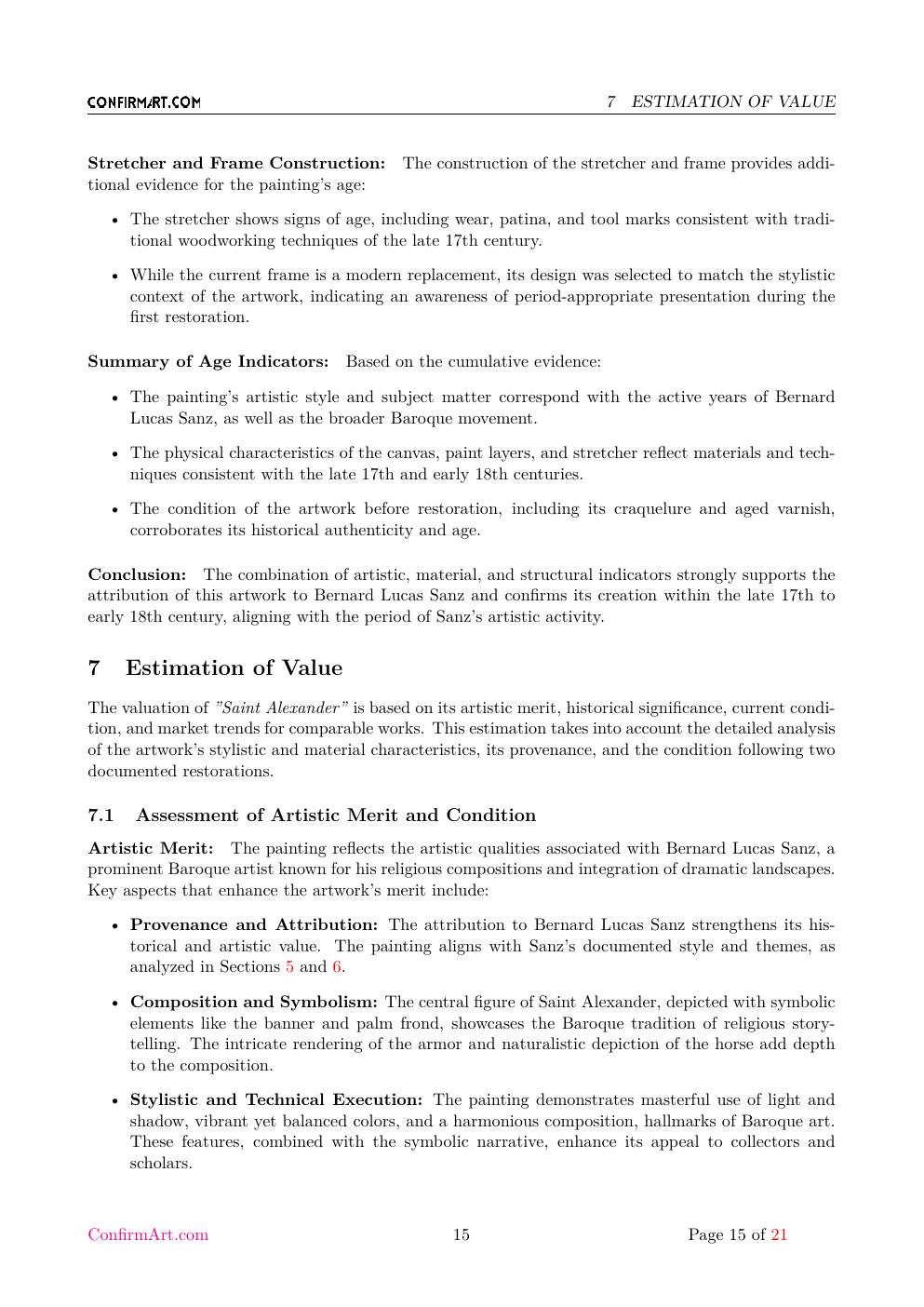 St Alexander report sample page 15